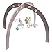 Produktbild Sebra Baby Gymnastik Center Spiel Bogen warmes grau Holz Bogen Bunt Design ab 0 Jahre Größe: 55 x 55 x 84 cm