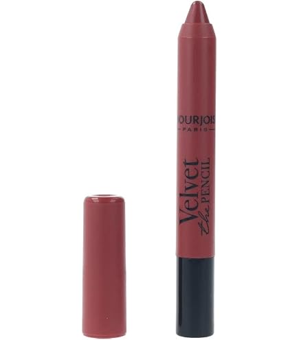Bourjois Velvet The Pencil Lippenstift – Farbe 5 Red Vin'tage, 3 G, Mattes Finish Mit 8 Stunden Halt