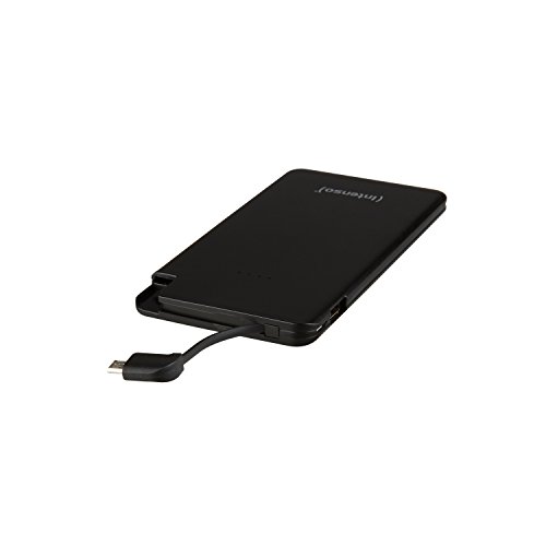 Intenso Powerbank S5000 Slim externes LadegerÃ¤t (5000mAh, fÃ¼r Smartphone/Tablet PC/MP3 Player/Digitalkamera) schwarz