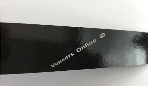 Black High Gloss 48mm Iron-on Melamine Edging Veneers Online: 50 Metres,
