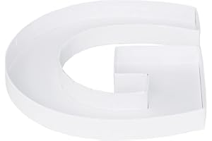 WENPACK 20.8cm Paper Mache Fillable Cardboard Letter Shaped Box Candy Sweet Container Birthday Treat (G)