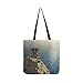 Produktbild Elefant Hund Rest auf Crag in der Nähe von SHAOKAO SHAOKAO Canvas Tote Handtasche Schultertasche Crossbody Taschen Geldbörsen für Männer und Frauen Einkaufstasche