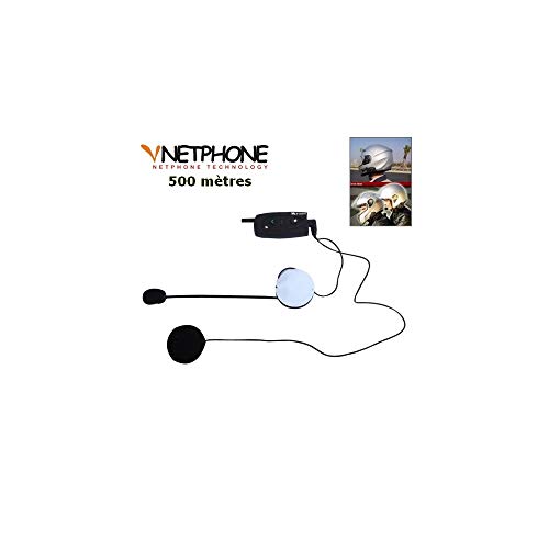 VNETPHONE Pack de Communication Bluetooth 500M Casque Moto Mains-Libres Stéréo