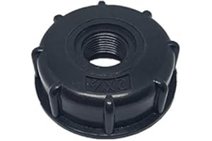 TOPHOMER Vogueing Tool IBC Water Tank Fitting, 1PC 1/2" IBC Tank Connector 60mm Coarse Thread Outlet for 800 Liter Tons of Barrels, IBC Barrels Etc