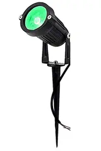 D'Mak IP65, 3W, 3000K, Aluminium Body LED Outdoor Garden Spot and Spike Light (Green)