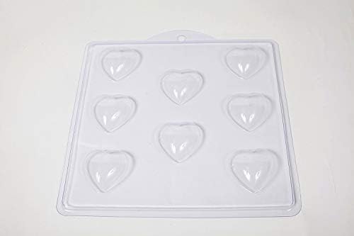 8 Cavity Micro Heart Soap/Bath Bomb Mould Mold M142 x 10