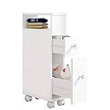 muebles de baño estrechos leroy merlin Diseño de doble cajón: se puede usar para acomodar una variedad de artículos para el baño, la parte inferior del cajón grande puede colocarse con líquido de lavado embotellado