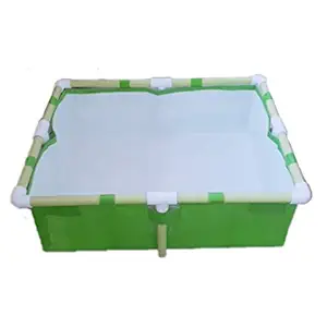Plastic Grow Bags With 1.5 Pipe Stand, Green, 2.5 feet X 2 Feet X 9 Inches