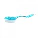 LAGUTE Long Handle Body Bath Shower Back Brush Scrubber Massager Skin Cleaning Brush mobility disability Help Bathing Aid (Blue)