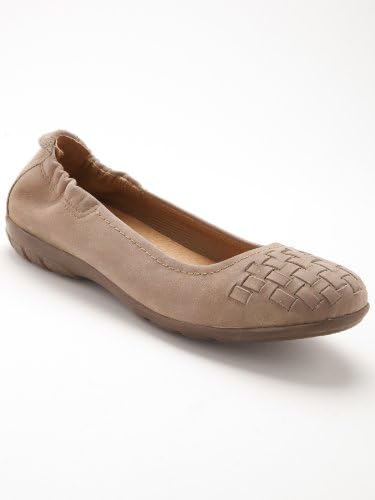 Balsamik - Ballet Pumps with Plaited Apron - women - Size : 7 - Colour : Beige light solid