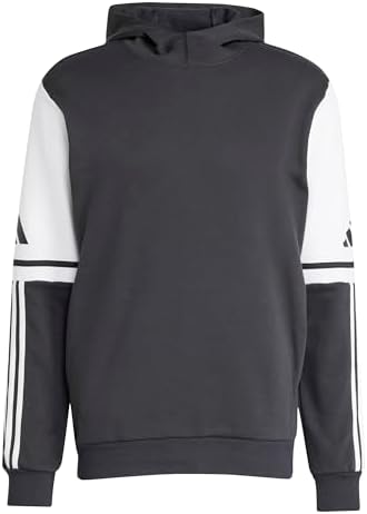 adidas Uomo Squadra25 Sweat Hoody Sweatshirt, Black/White, S