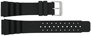 Dutch Forces watch strap 35D020301 / 35C020205 / 12750 Silicone Black 24mm (Only watch strap - WATCH NOT INCLUDED!)