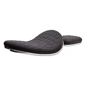 R.J.VON Premium Royal Cruiser Low Full Seat For Royal Enfield classic-350,500 Desert strome