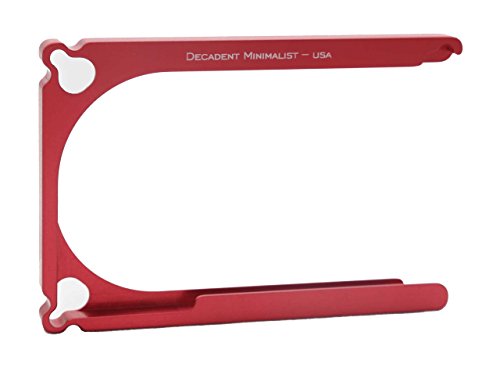 Decadent Minimalist DM1 Carpeta de Aluminio Tarjeta de 4 Rojo