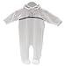 Cambrass Unisex Baby All-in-One Scenes of Nature Appliqued Velvet Playsuit White 12 - 18 Months