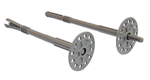 Tellerdübel 100 Stk. Kunststoff 10x160mm Dämmstoffdübel 160mm Dübelteller Isolierdübel WDVS