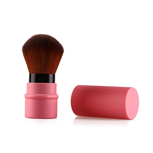 Tonsee® Blush Powder Retractable Cosmetic Multifunctional Portable Single Makeup Brush (Watermelon Red)
