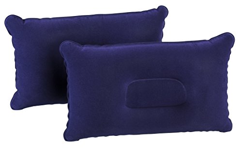 TRIXES-2-x-Blue-Inflatable-Pillow-Camping-Travel-Soft-Blow-Up