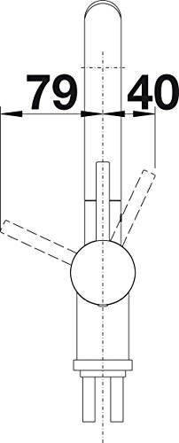 Blanco Linus-S Küchenarmatur, chrom, Niederdruck, 512200 - 5
