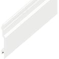 100mm x 5m UPVC Open V External Shiplap Cladding (White)