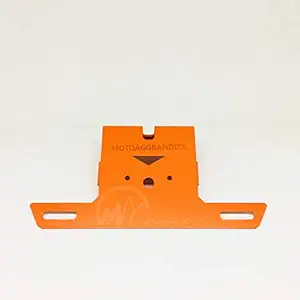 MOTOAGGRANDIZE Compact Tail Tidy/Fender Eliminator for KTM RC 125 | 200 | 390 | Color: Matte Orange [Perfect with Small Number Plates]