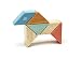 TEGU Pocket Pouch Prism Magnetic Wooden Block Set (Sunset, 6-Piece)