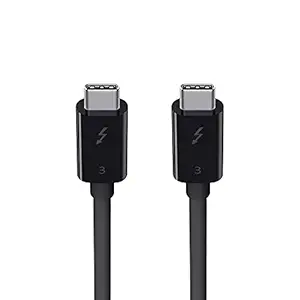 Belkin F2CD084BT0.5MBK 100W Thunderbolt 3 USB-C to USB-C Cable (Black)