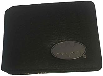 Batman Wallet Batman Silver Logo Official DC Comics Black Bifold One Size