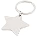 Produktbild Fünf gezeigten Stern Anhänger in Form von Schlüsselanhänger Silber Ton
