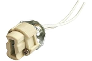 OEM SYSTEMS COMPANY Portalámparas halógeno bi-Pin G9 sin Soporte 250 V con Cable Fibra de Vidrio de 15 cm Electro DH. 12.073/SS 8430552121212