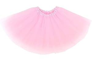 Ancokig Femmes Teen Tutu Jupe Adulte Classique élastique 4 Couches Tulle Tutu Jupe pour Les Parties Costumes Costumes Halloween Danse