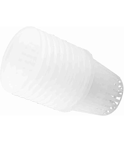 Vasi Idroponici Da Giardino - Set Di 10 Cestini In Plastica Per Coltura - Ideali Per Balcone, Orto E Germinazione - Foto 3