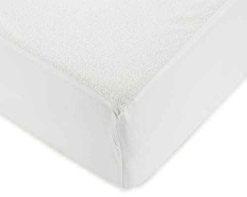 Cándido Penalba DH Susi Protector de Colchón Rizo impermeable, Algodón, Blanco, Individual, 190 x 90 x 30 cm