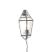 Produktbild QAZQA Art Deco/Klassisch/Antik/Landhaus/Vintage/Landhaus/Vintage/Rustikal Art Deco wandlamp half zwart met helder glas - Scone/Innenbeleuchtung/Wohnzimmerlampe/Schlafzimmer/Küche /