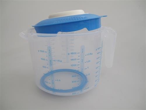 TUPPERWARE Backen Rühr-Mix Messbecher Candy 2,0L blau D216 Rührbecher Backhelfer 7561 - 5