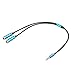 Produktbild iUcar 3,5-mm-Klinkenstecker-Splitter-Kabeladapterstecker 3,5 mm 1 Stecker auf 2 Buchse - Blau