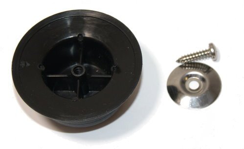 Kerafactum® Griff Set Ersatzgriff für Topfdeckel 3 Stück Deckelgriff Ersatzteil – Farbe: mattschwarz und Ø von 7 cm - 3