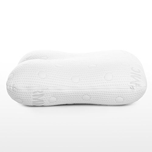 Seitenschläferkissen GIANFAR | orthopädisches & ergonomisches Nackenstützkissen | Viscoelastischer Schaum | Thermo Gesundheitskissen | Perfektes Visco Kopfkissen / 55 x 40 x 12/10 cm - 7