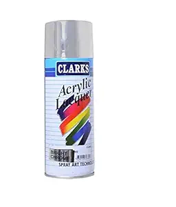 Cloudberry Acrylic Lacquer Multi Purpose Spray Paint, 400 ML (BRIGHT CHROME)