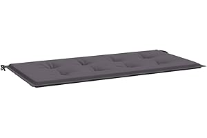 vidaXL Coussin de Banc de Jardin, Coussin de Siège de Salon, Coussin de Meuble de Terrasse, Coussin d’Assise Extérieur, Anthracite 120x50x4 cm Tissu Oxford