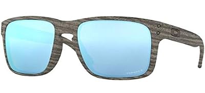 Oakley Lunettes de Soleil HOLBROOK OO 9102 WOODGRAIN/PRIZM DEEP WATER POLARIZED homme