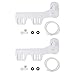 Produktbild vidaXL 2x Bidet Aufsatz Weiß Dusch WC für Intimpflege Taharet Toilettensitz