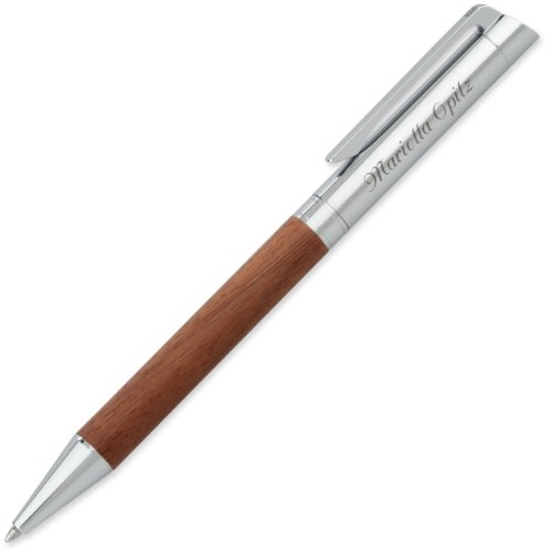 Senator Schreibset TIZIO 6252 Nussbaumholz Kugelschreiber Füller mit persönlicher Gravur und Geschenk-Etui - 2