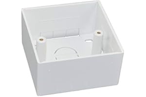 SYNYEY Scan White PVC 86mm x 86mm x 32mm Single Gang Back Box