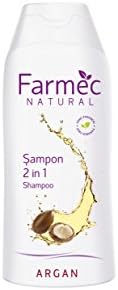 FARMEC NATURAL 2 IN 1 SHAMPOO &amp; Balm with Argan Oil, Paraben Free, 200 ml C362