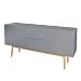 Produktbild Design Sideboard LISBOA anthrazit 150cm mit Eiche Füßen skandinavisches Design