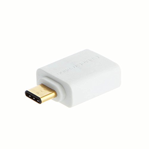 CableCreation USB 3.1 Typ C (USB-C) zu USB 3.0 A (USB-A) zum weiblichen Adapter, USB 3.1 USB-C OTG Kabel für das MacBook, Chromebook Pixel und mehr, Weiss