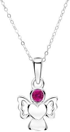 Jo for Girls - July Birthstone Angel - Simulated Ruby
