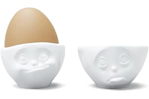 FIFTYEIGHT PRODUCTS FiftyEight T015201 Set de coquetiers à Visages Motif Och Bitte und Lecker