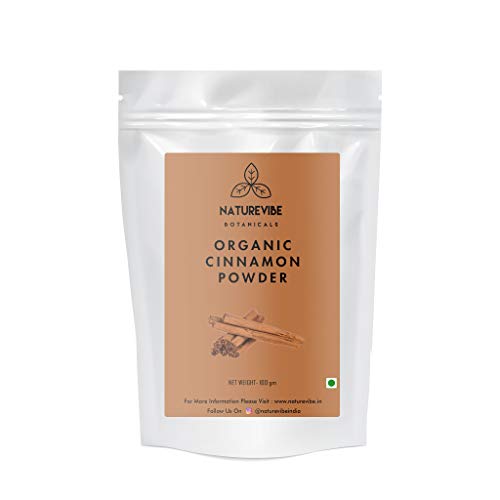 Naturevibe Botanicals Organic Cinnamon Powder - 100gms | Dalchini | Keto Friendly